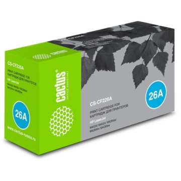 CS-CF226A, Тонер-картридж CACTUS 26A Лазерный Черн