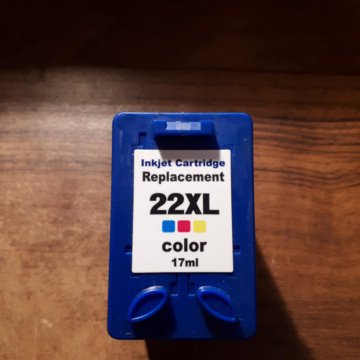 Картридж цветной пустой для HP, 22 XL. Аналог.