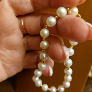 Браслет с жемчугом натуральным -