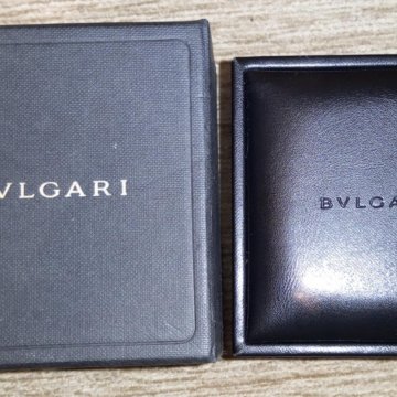 ювелирная коробка Bvlgari под серьги двойная