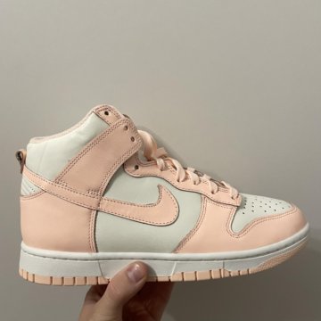 Nike Dunk High Sail Crimson Tint