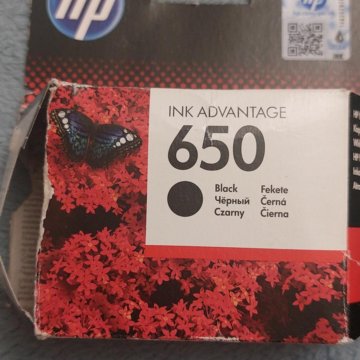 Картридж для принтера hp 650, чёрный
