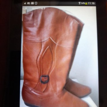 Сапоги из натур.кожи