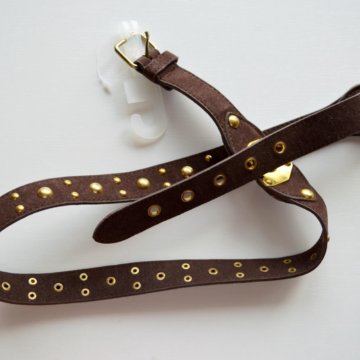 Новый ремень Oodji с золотой фурнитурой