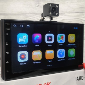 Магнитола 7 дюймов Android 12 2/32Gb с камерой