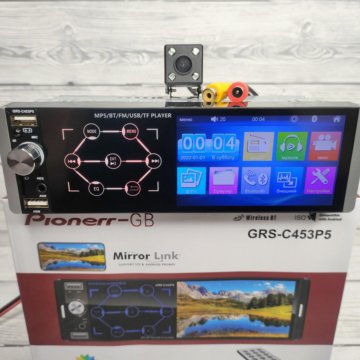 Магнитола 1Din Pionerr GRS C453P5 с камерой