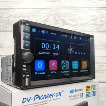 Магнитола 1Din 7 дюймов Pioneer MP5 8036 60W