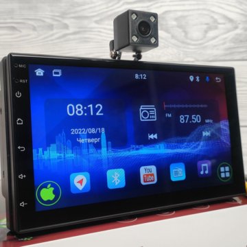 Магнитола 7 дюймов Android 11 4/64 IPS с камерой