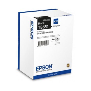 C13T865140, Картридж EPSON T8651 Струйный Черный 1