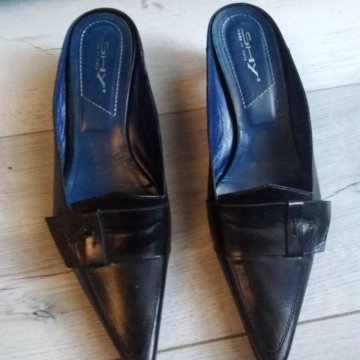 Итальянские кожаные мюли р 40