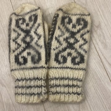 Варежки из мохера