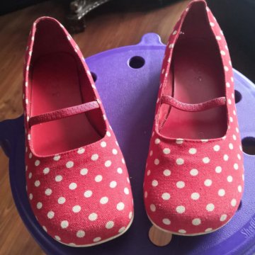 Балетки-тапочки, тканевые.