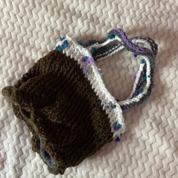 Вязаная сумка-шоппер