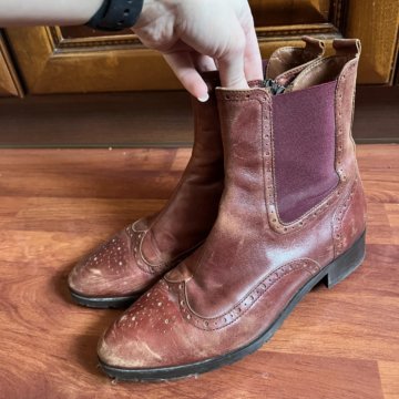 Ботильоны 38 из натуральной кожи Италия