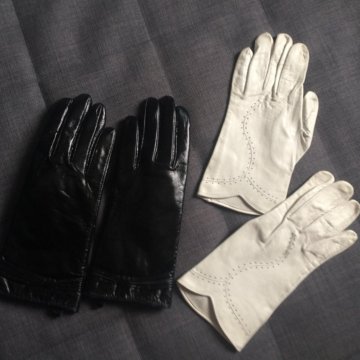 Р.7,5/Перчатки белые и чёрные