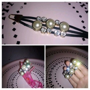 Браслет Кожа, жемчуг Новый