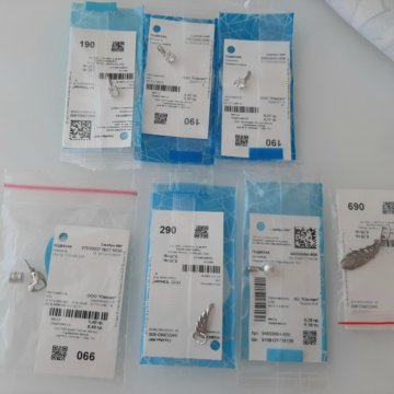 Кулончики, серебро 800