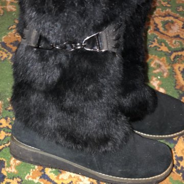 Зимние сапожки натуральный мех