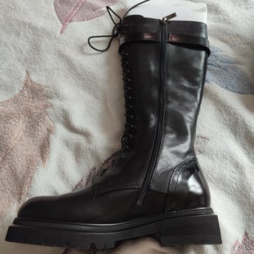 Сапоги женские кожаные