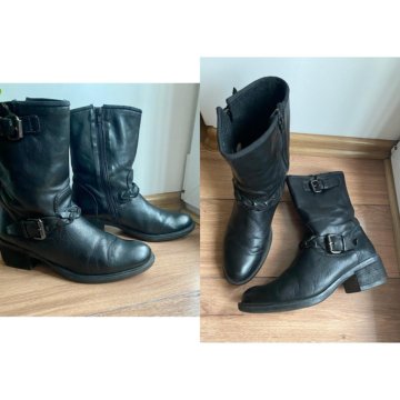 Обувь кожаная 38 р, сапоги, сабо, макасины