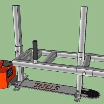 Каретка на бензопилу для продольного пиления своими руками чертежи и размеры