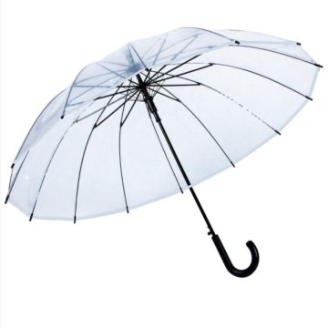Прозрачный зонт-трость для двоих