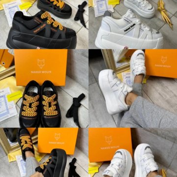 Black and White. Кроссовки премиум Naked Wolfe