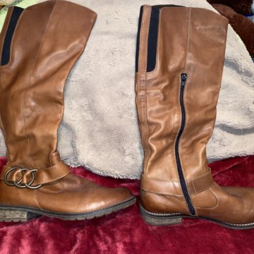 Сапоги из натуральной кожи женские 39 размер
