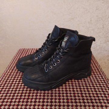 Ботинки утепленные натуральная кожа