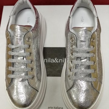 Женские кеды. Натуральная кожа. Италия