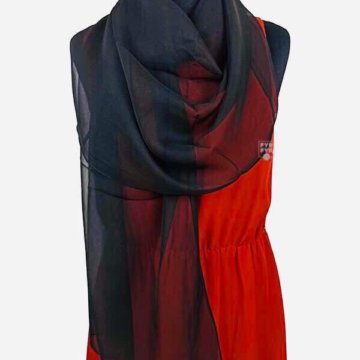 ❤️ Шарф чёрный женский