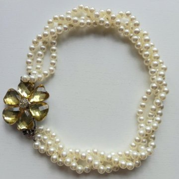 Новое колье под жемчуг