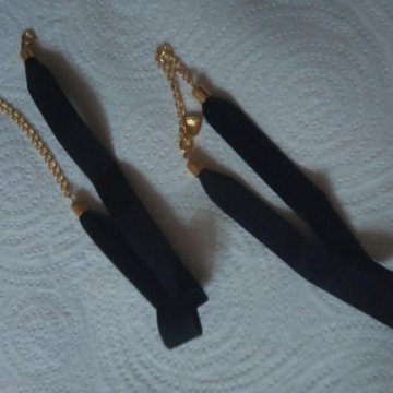 2 новых чокера из черного бархата