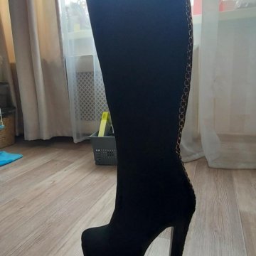 Сапоги ботфорты демисезонные 37