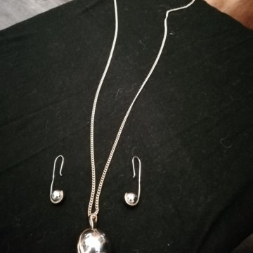 Набор цепочка с уклоном и серьги