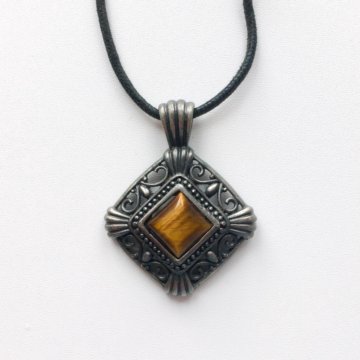 Кулон металлический тигровый глаз из Египта