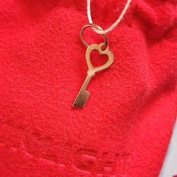 Кулон серебро с позолотой