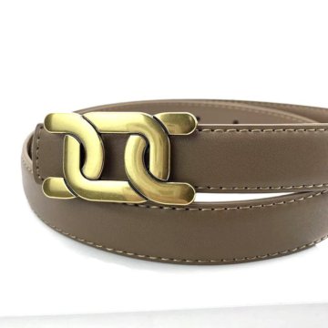 Ремень пояс кожаный модный женский хаки