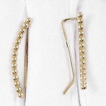 Золотые серьги-каффы