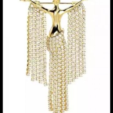 Брошь Ангел со стразами