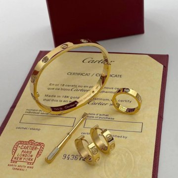 Браслет серьги кольцо Cartier