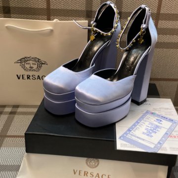 Versace Medusa новые туфли кожа/шелк