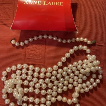 Бусы и браслет бижутерия под жемчуг