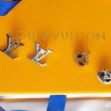 Louis Vuitton серьги унисекс Луи Виттон премиум