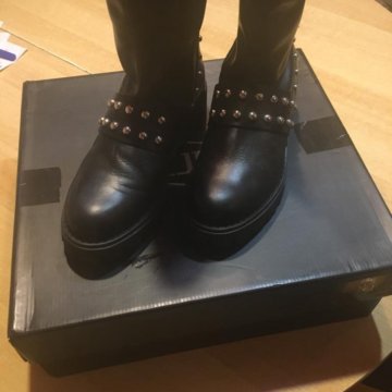 Сапоги кожаные осень/весна