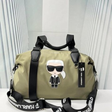 Сумка KARL LAGERFELD текстиль+кожа