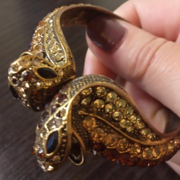 Браслет «Кобра» красивый большой Бижутерия