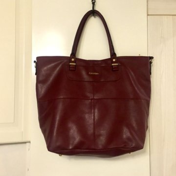 Сумка Calvin Klein оригинал дорожная бордовая