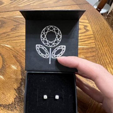 Пусеты с бриллиантами