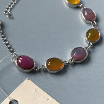 Новый женский Браслет на руку агат бижутерия